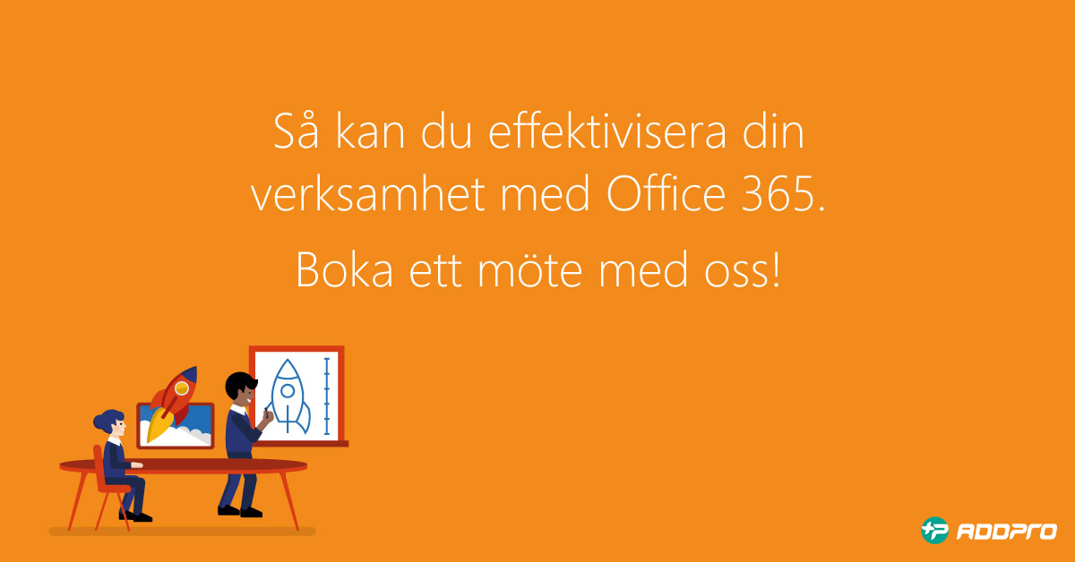 Boka möte om Office 365 med AddPro